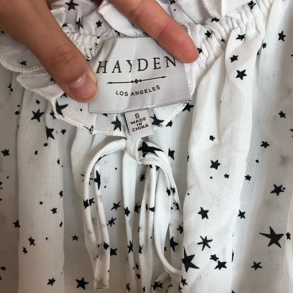 Pink Lily Boutique White Star Printed Jumpsuit - Picture 5 of 7